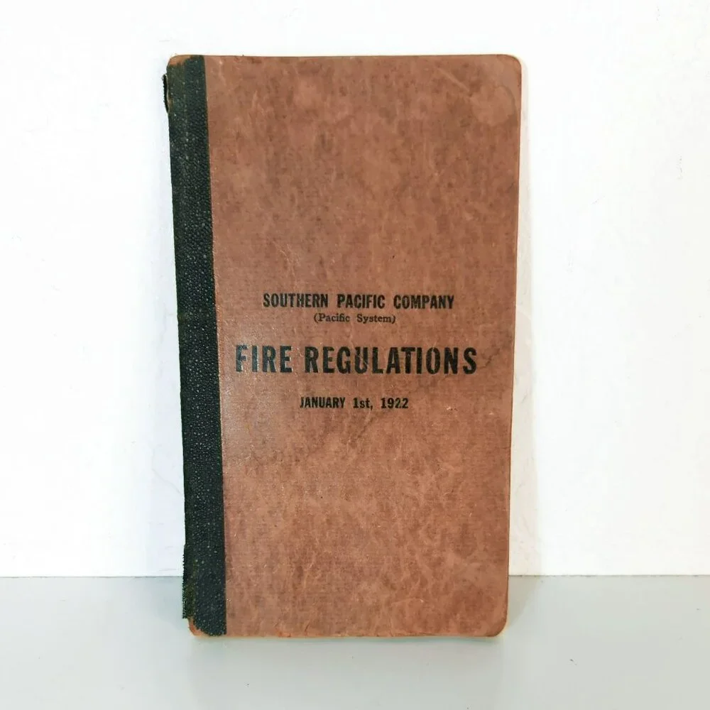 Southern Pacific Company Fire Regulations Manual 1922 - Picture 1 of 5